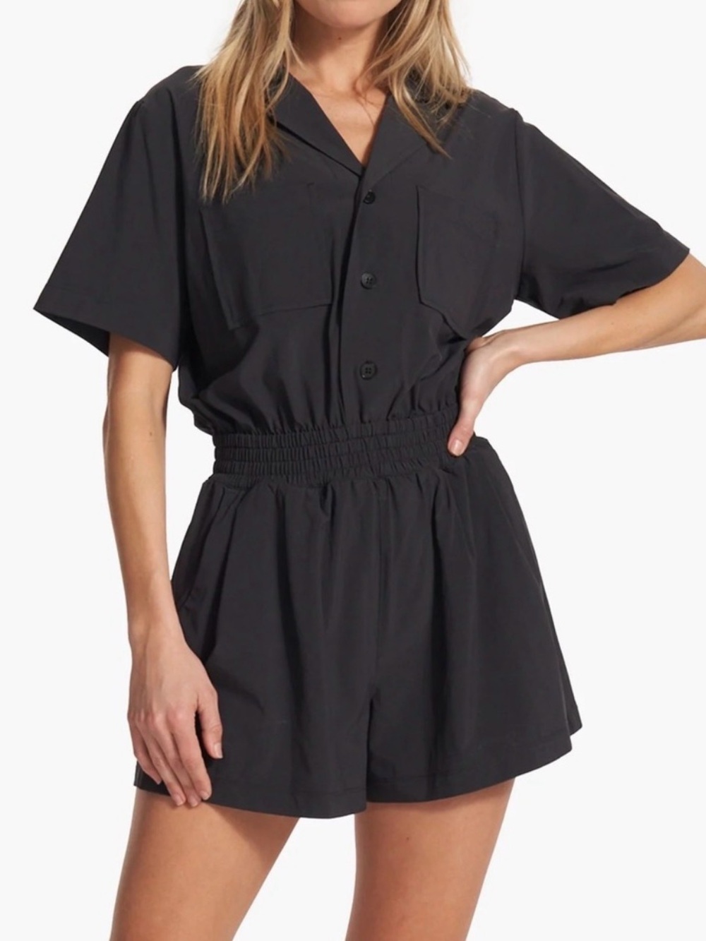 Vuori Villa Romper- dark gray Black size S
